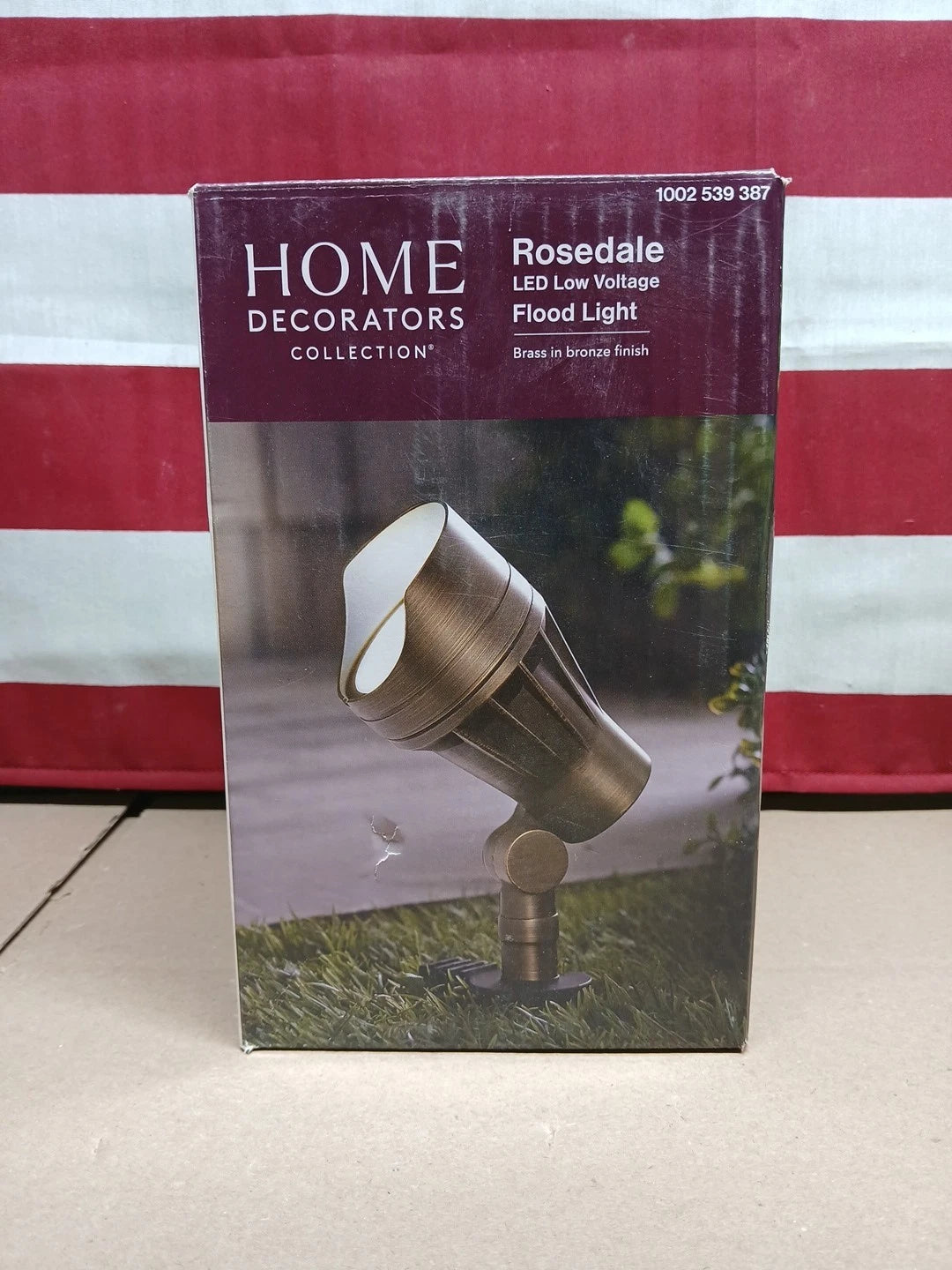 Home Decorators 50-Watt Rosedale Brass In bronze LED Landscape Flood Light