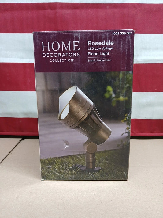 Home Decorators 50-Watt Rosedale Brass In bronze LED Landscape Flood Light