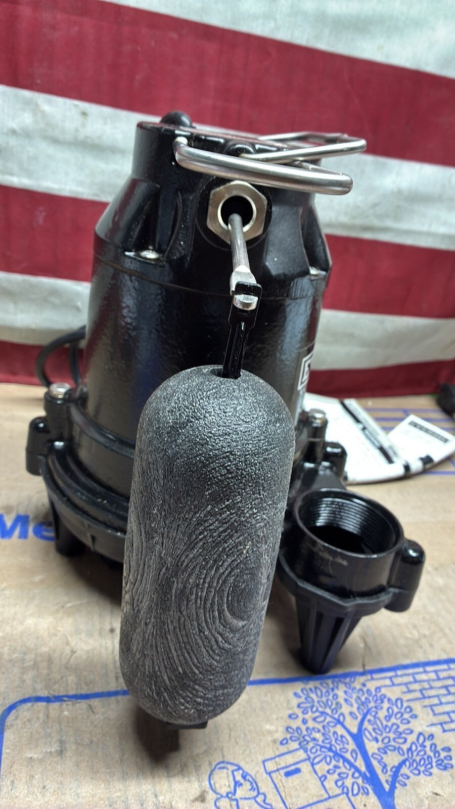 Everbilt S02160925 1/3 HP Cast Iron Submersible Sump Pump Used