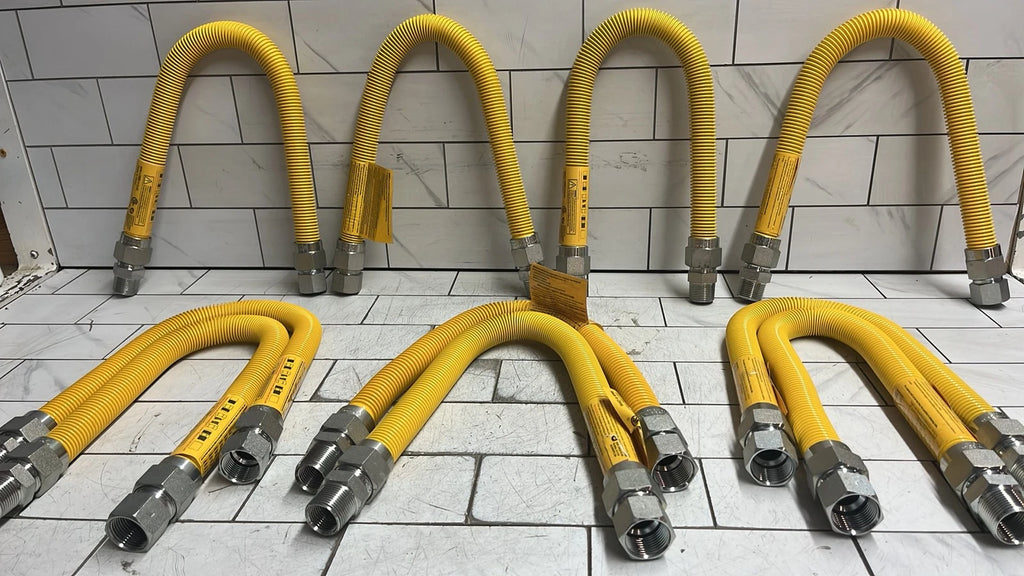Lot Of 10 Home-Flex 3/4 in. FIP x 3/4 in. MIP x 24 in. Gas Connector 7/8 in.