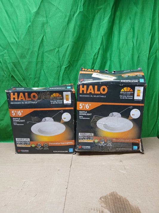 HALO RL 5/6-Inch LED Selectable Lumens RL56LS9FSD2W1EWH