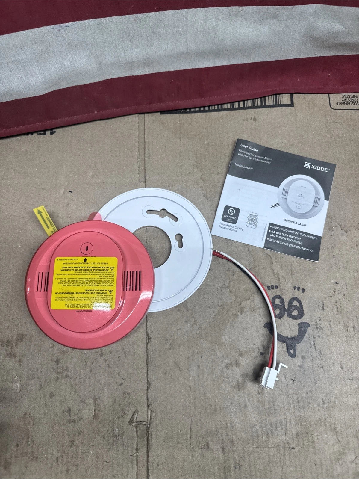Kidde Detect Inter Connected Hardwired w/Battery Back-up Smoke Alarm Model 20SAR