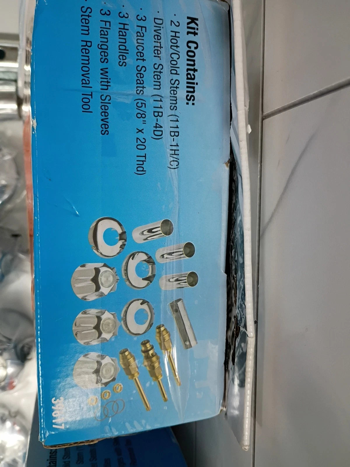 2Pk DANCO 39617 GERBER 3 HANDLE TUB SHOWER FAUCET REMODEL REBUILD FULL KIT Ob
