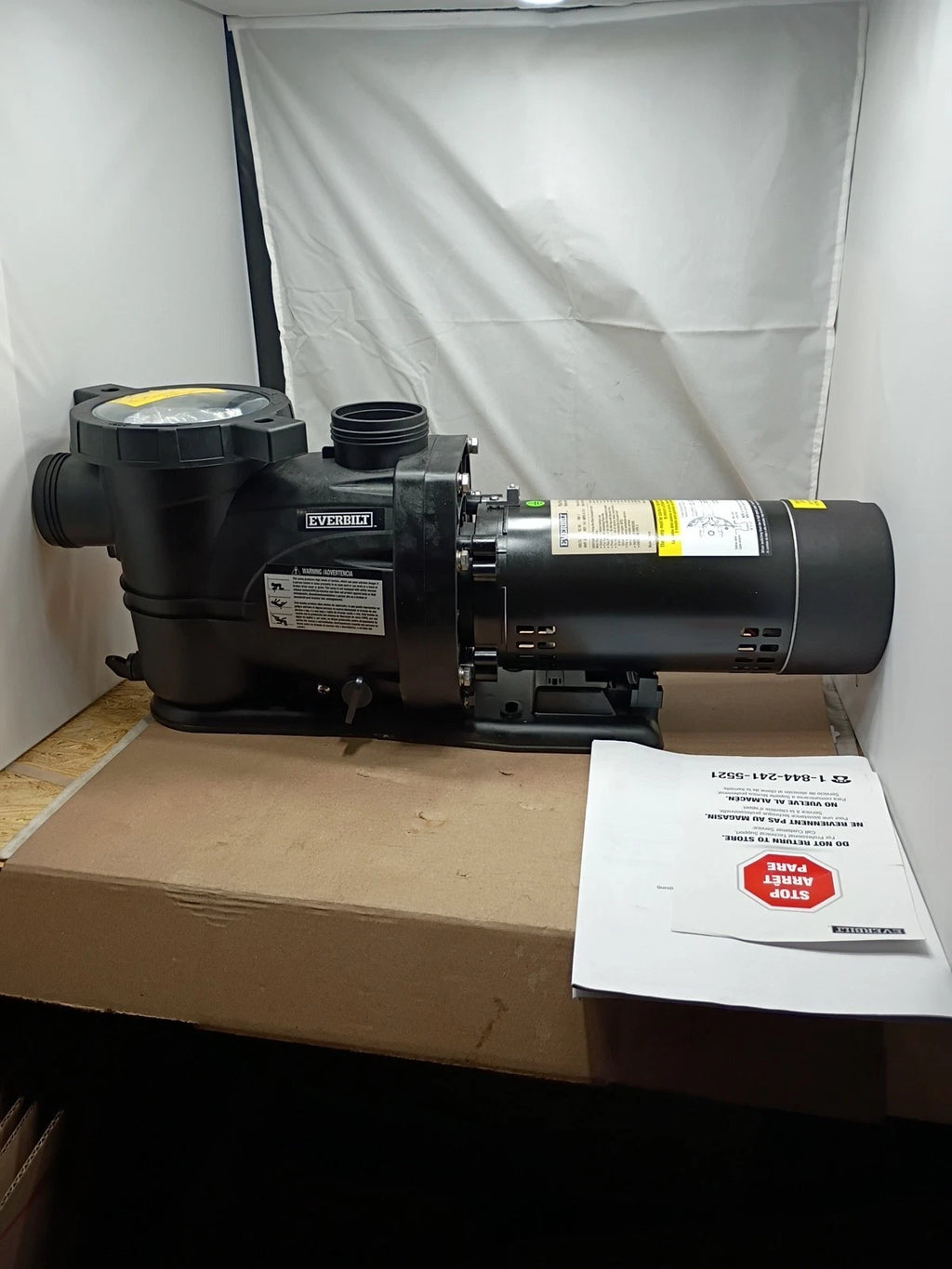 Everbilt 1 HP Pool Pump InGround 2 Speed 230V (Model SPP10002-2SP) NEW OB