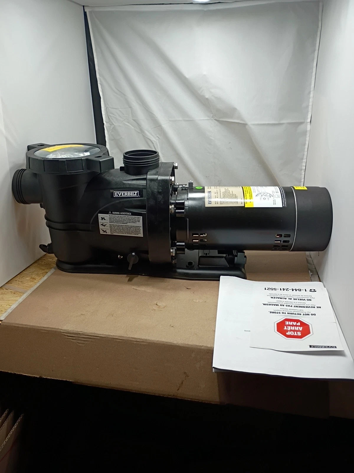 Everbilt 1 HP Pool Pump InGround 2 Speed 230V (Model SPP10002-2SP) NEW OB