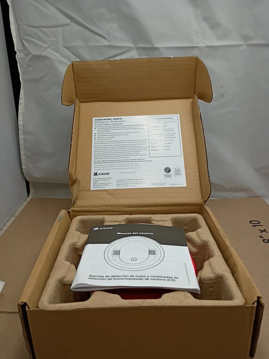 Kidde 20SD10 Smoke Alarm 10-Year Battery Photoelectric Detector White