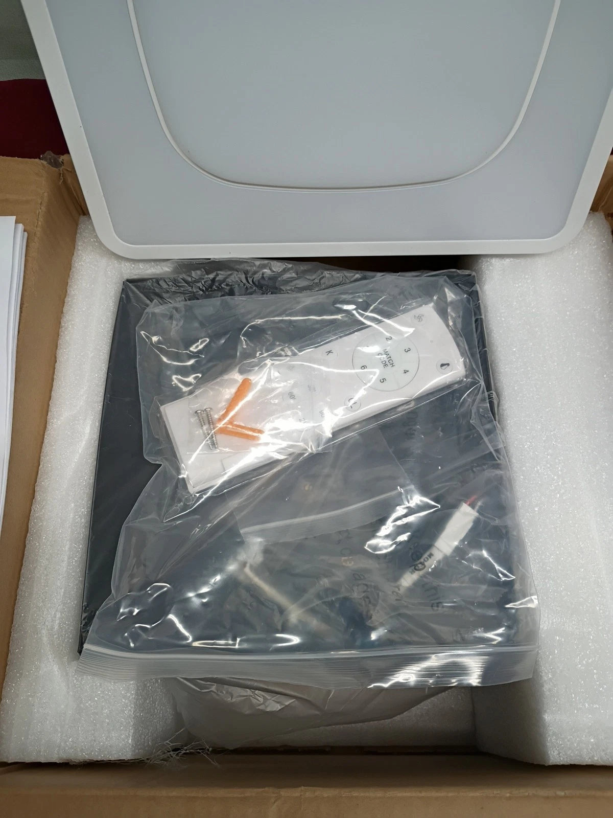 110 CFM Bathroom Exhaust Fan 1.5sones 8 LED Colors Low Noise with Light, New/OB,