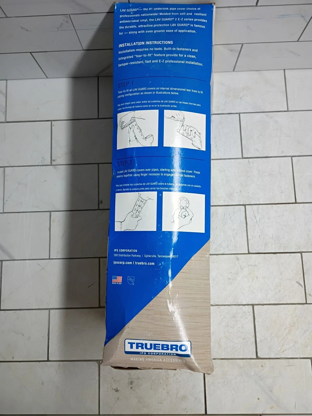 TrueBro Lav Guard2 102 E-Z Fast Fit Undersink Piping Covers USA Made, Open Box