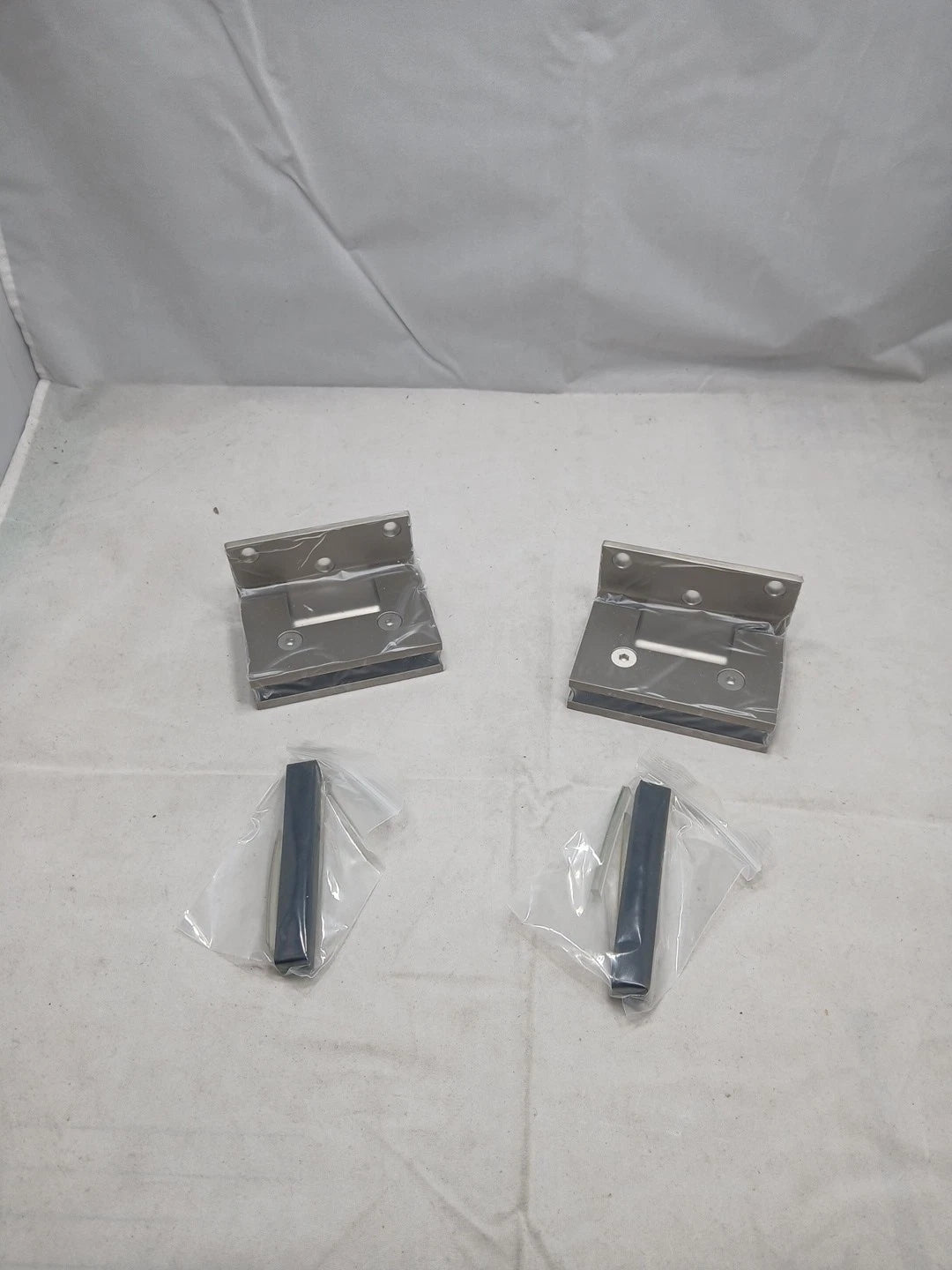 Wall Hinged Frameless Shower Door HINGES Only For 30 in. W x 78 in. H Glass Pane