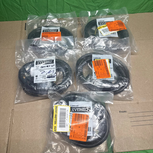 5 Pack - Everbilt 10 Gauge 4-Wire Electric Dryer Plug 125/250V Black 6' 61255HD