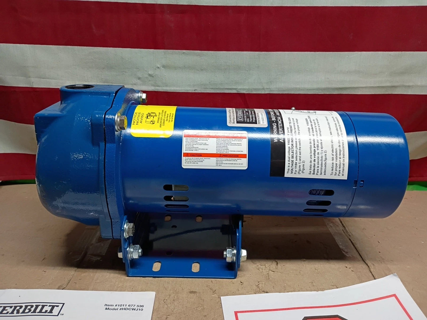 Everbilt HDXWJ10 1HP Professional Convertible Jet Pump OPEN BOX READ DESCRIPTION