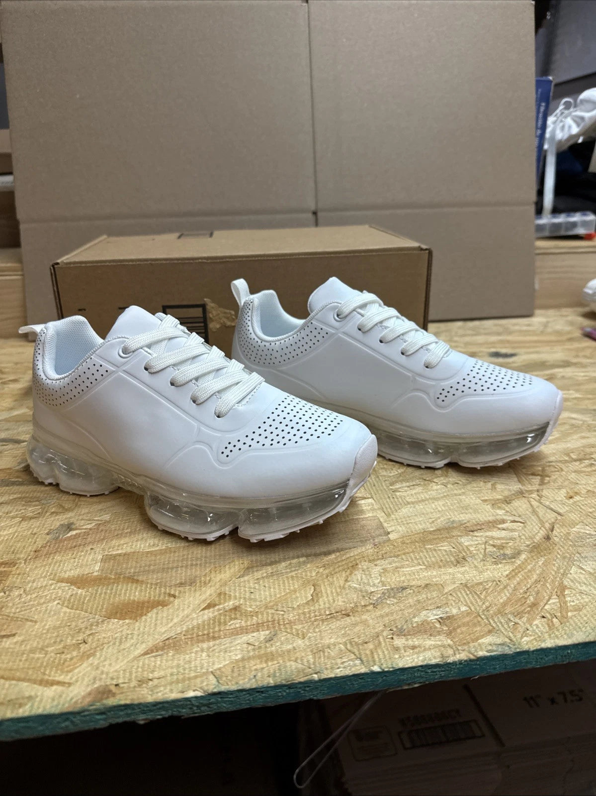 Lucky step women’s air cushion fashion sneakers breathable comfortable Size 7
