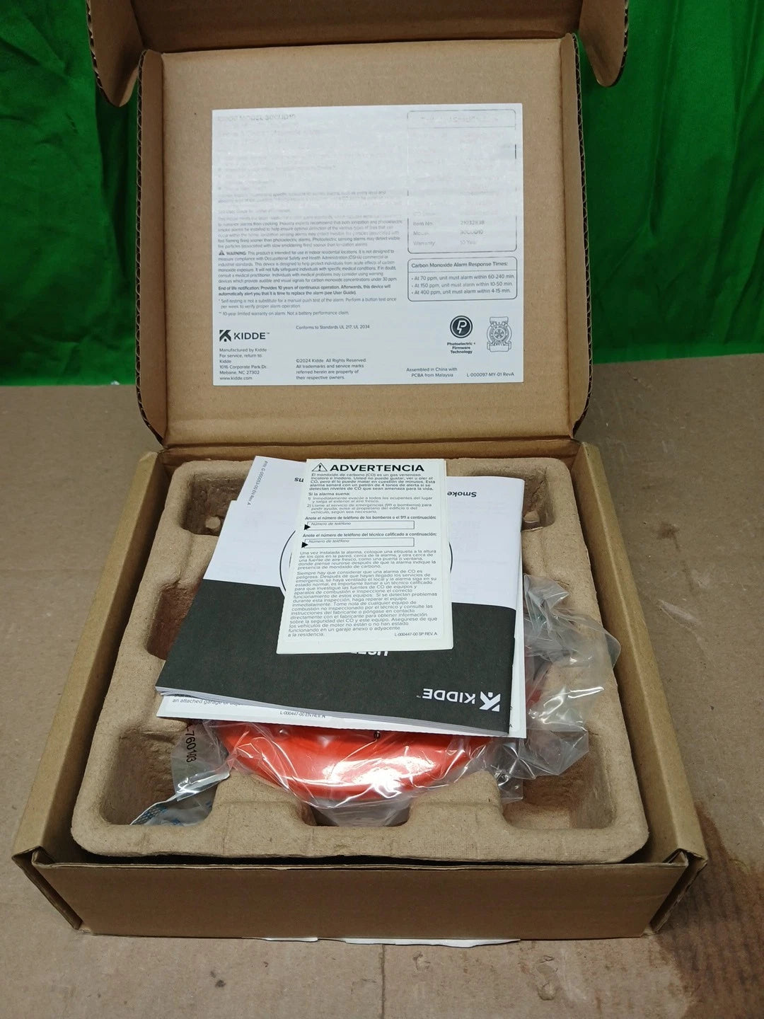 Kidde Smoke & CO Detector, 10-Year Battery, LED Warning Indicators 30CUD10$