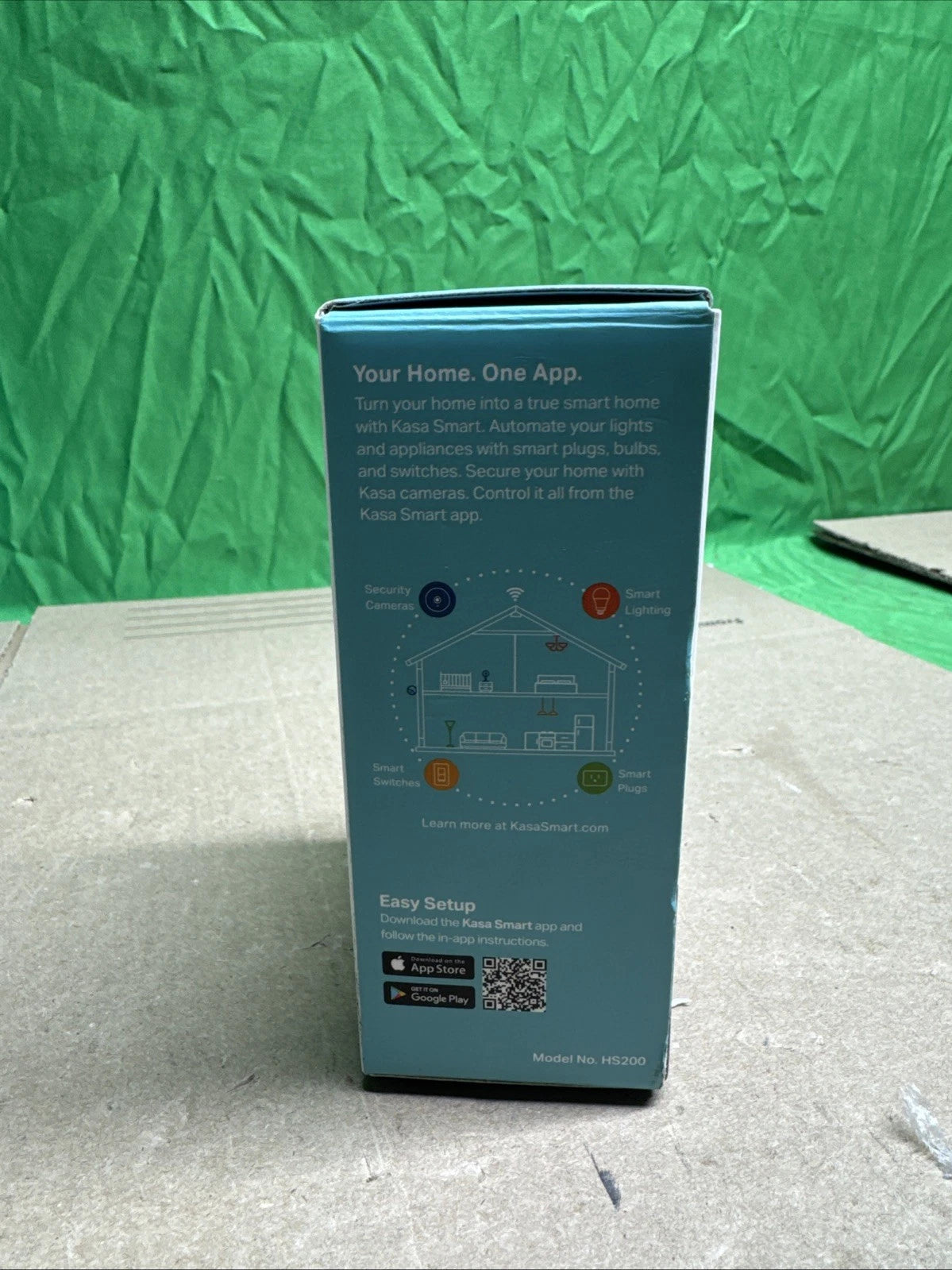 2Pk Tp-Link Kasa Smart Light SwitchHS200,Single Pole,Needs Neutral Wire,2.4GHz W