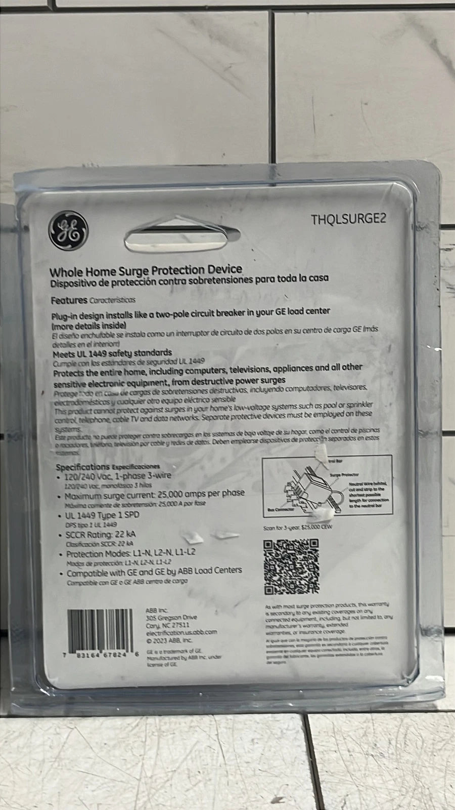 ABB THQLSURGE2 Whole Home Surge Protection Device Type 1 SPD