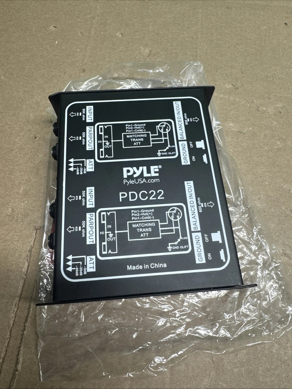 Pyle-Pro Easy to Use 1/4'' Instrument To Balanced Unbalanced (1/4''/XLR) Direct