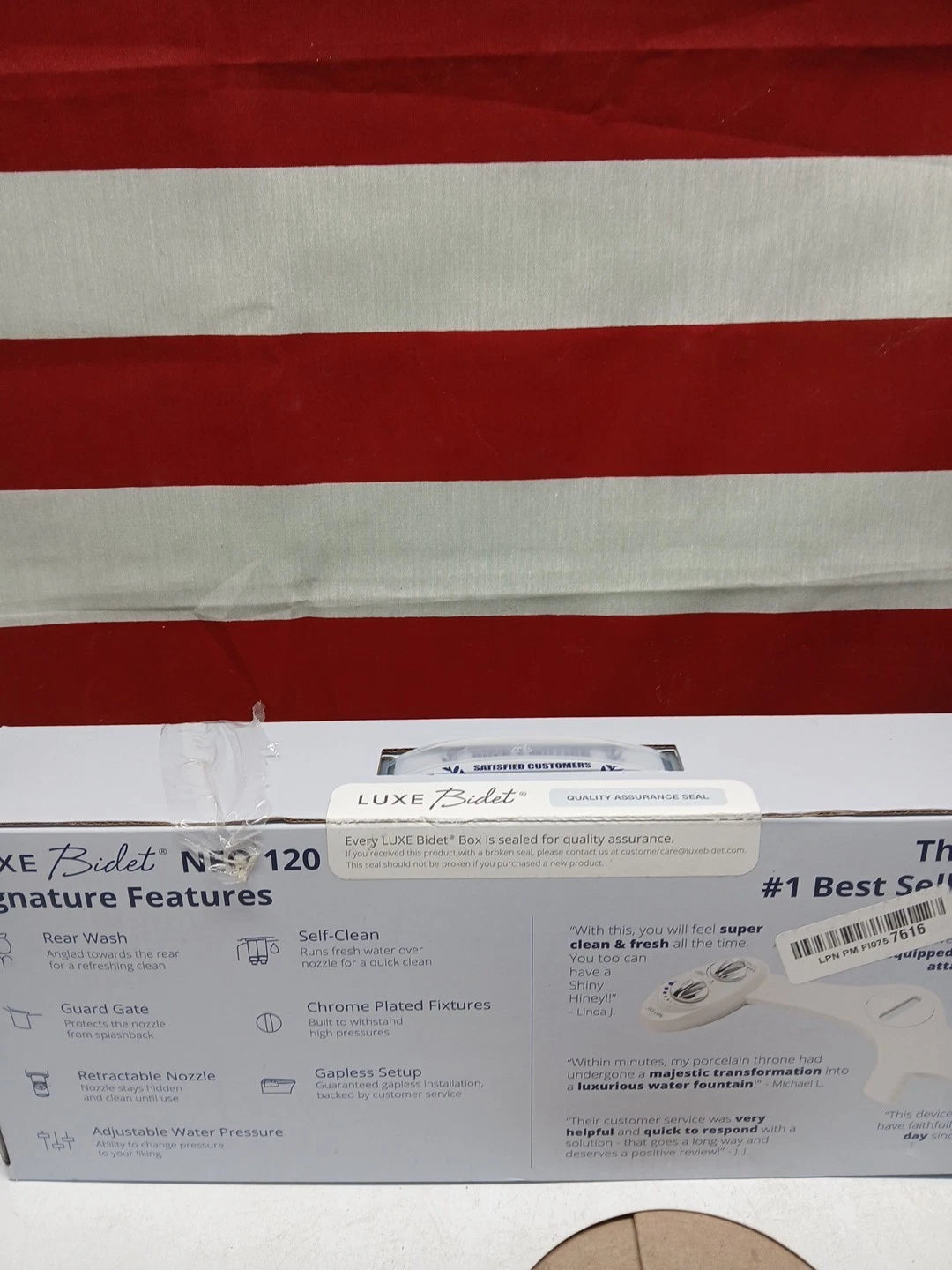 LUXE Bidet NEO 120 - Self-Cleaning Nozzle, Fresh Water Non-Electric Bidet Attach
