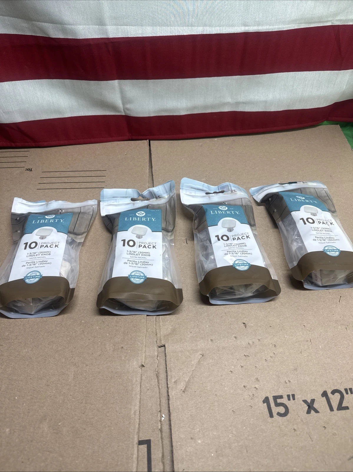 40 pack Liberty Modern Square Cabinet Knobs Satin Nickel 1-3/16" P26803C-SN-U1