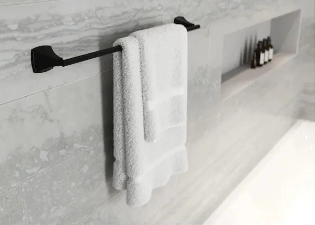 2pk Pfister Bellance 24 in. Wall-Mount Towel Bar in Matte Black New