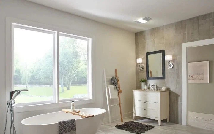 Broan Nutone 765H80L 80 CFM Ceiling Bathroom Exhaust Fan Light 1300 Watt Heater'