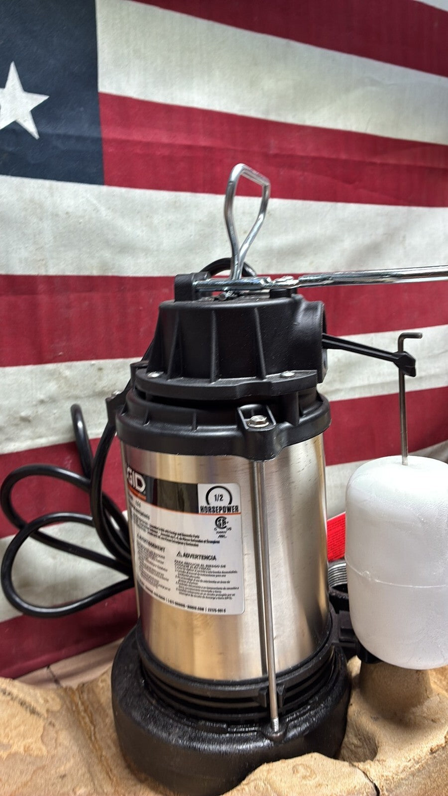 RIDGID 500RSDS 1/2 HP Stainless Steel Dual Suction Submersible Sump Pump