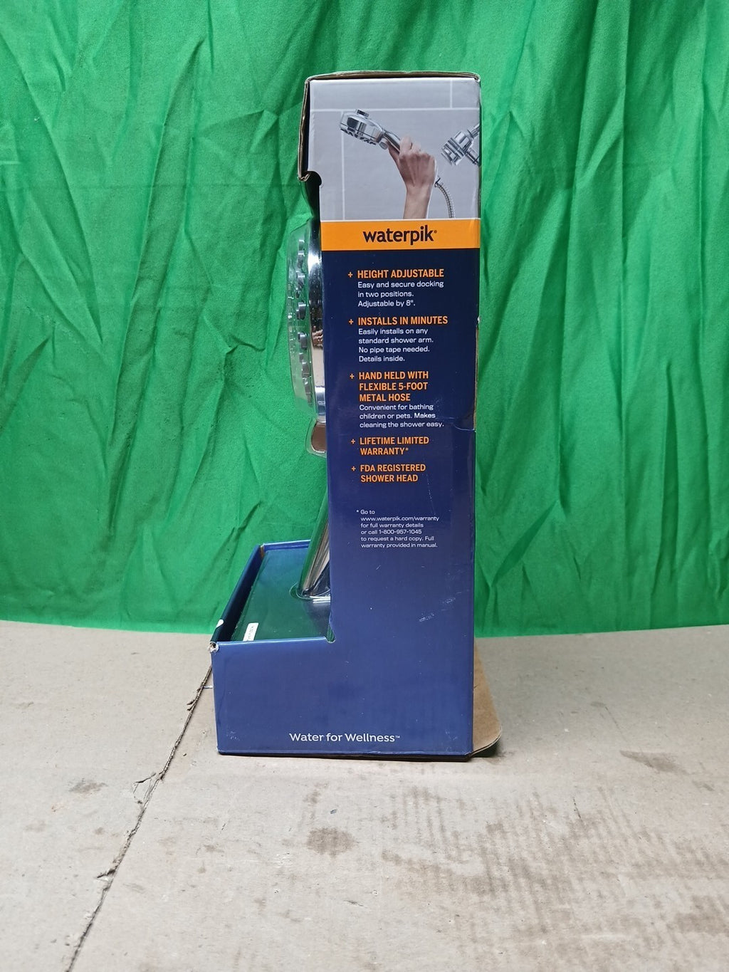NOB Dualdock Multi-height 7spray wallmount handheld showerhead..