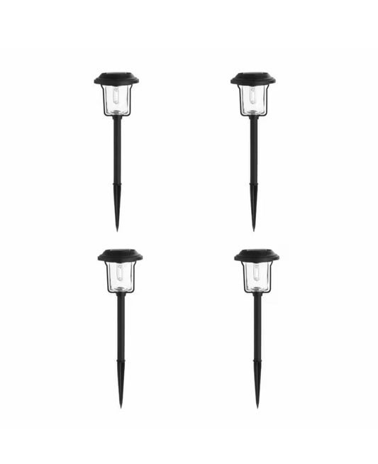 4pack Hampton Bay Laurelview 14 Lumen Black LED Weather Resistant