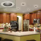 Commercial Electric 6 in. Black Low Glare Integrated LED Recessed Light Trim 670
