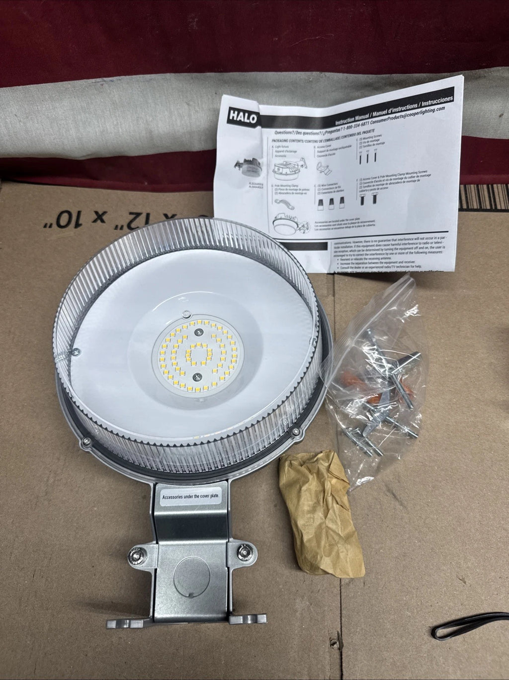 HALO ALB 125-Watt Equivalent Integrated LED Gray Dusk to Dawn Area Light, 4000K