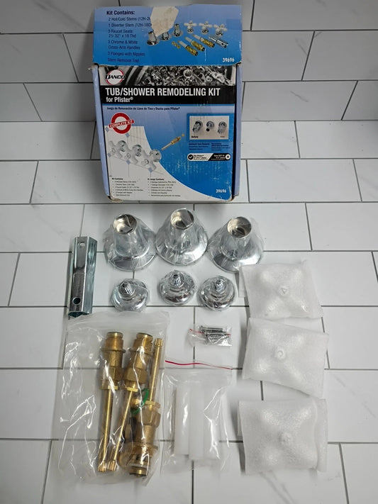 Danco 39696 Porcelain Cross-Handle Bathtub & Shower Rebuild Kit for Pfister