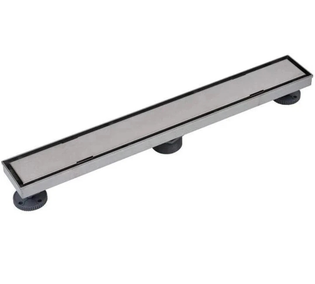Oatey Designline 28 in. Stainless Steel Linear Shower Drain with Tile-In Pattern