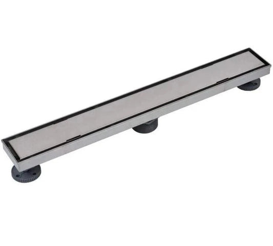 Oatey Designline 28 in. Stainless Steel Linear Shower Drain with Tile-In Pattern