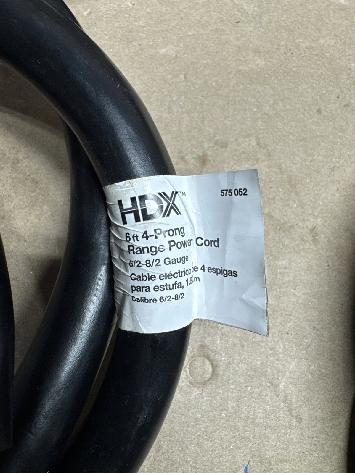 4- Pack HDX 6 ft. 50 Amp 4-Prong Range 6 Gauge Power Cord 575052