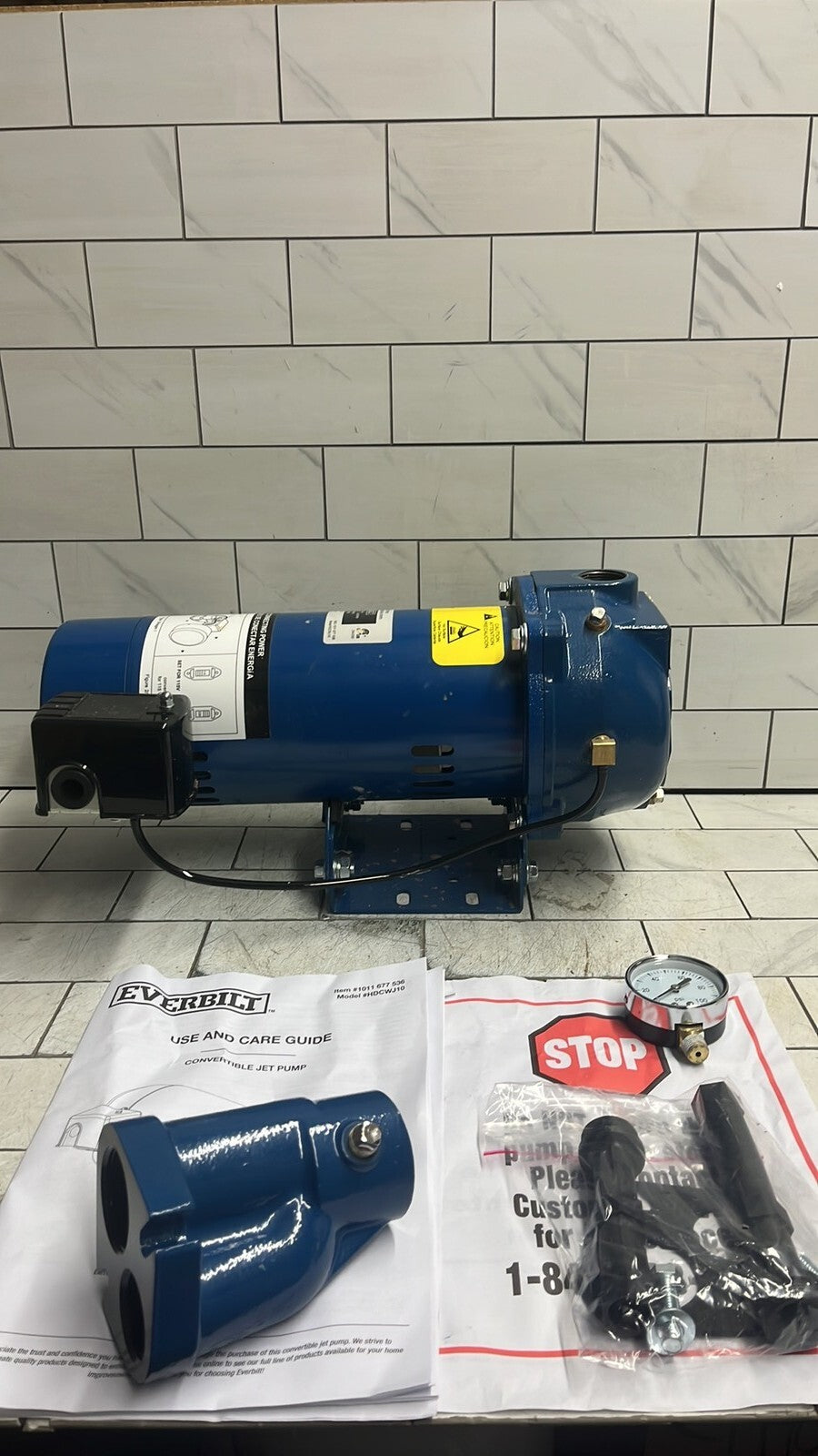 Everbilt HDCWJ10, 1 HP Professional Convertible Jet Pump PARTS ONLY