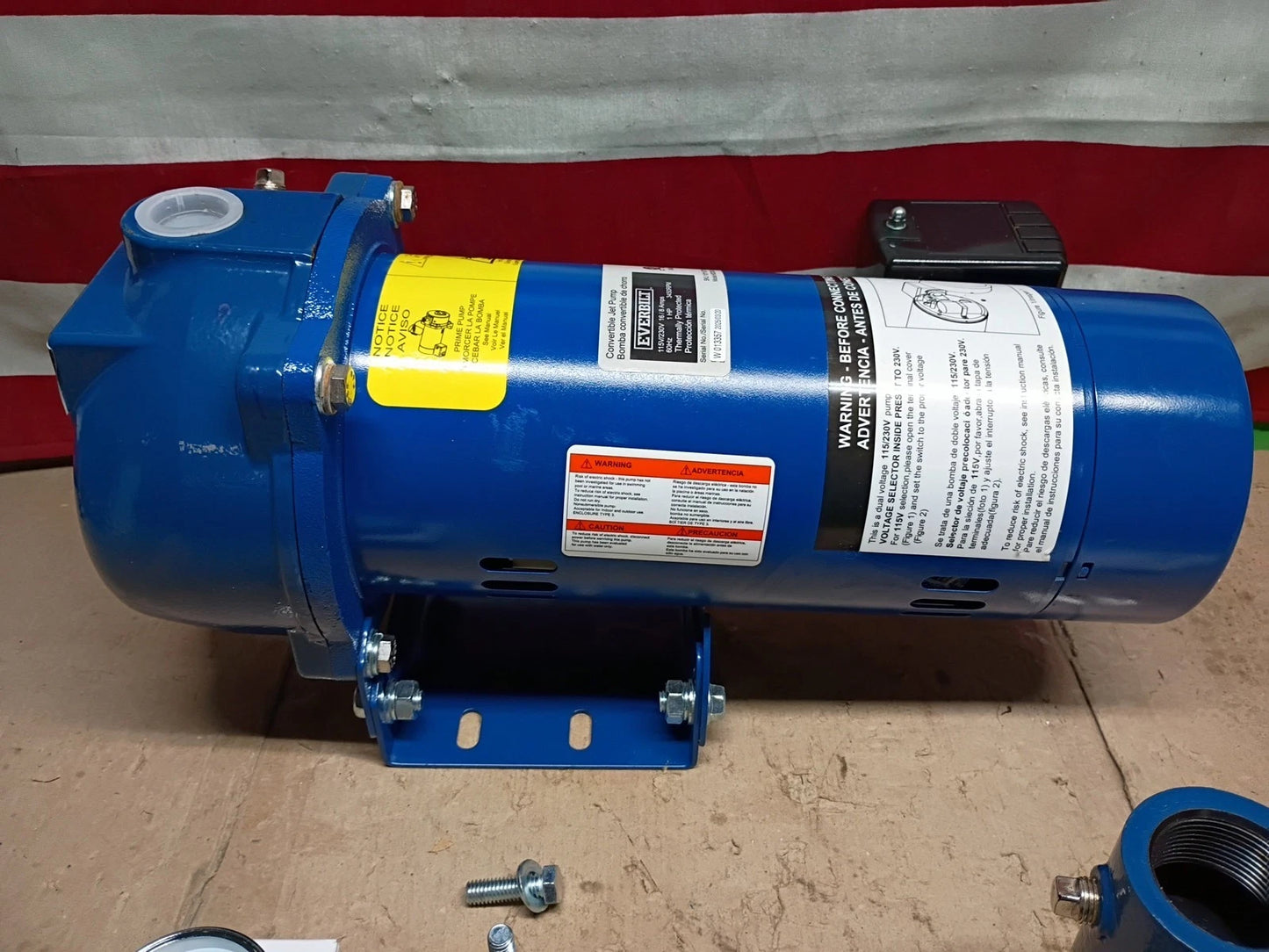 Everbilt HDCWJ10, 1 HP Professional Convertible Jet Pump 24 GPM *FOR PARTS*