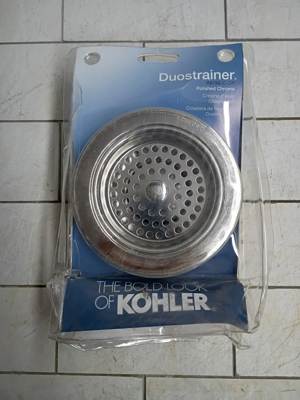 Kohler Duostrainer Sink Strainer Fits 3.5"/4" Polished Chrome R8799-C-CP.. New