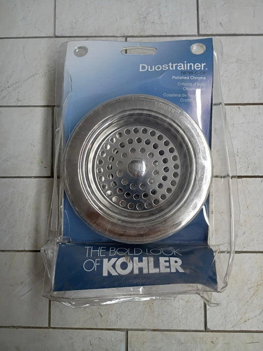 Kohler Duostrainer Sink Strainer Fits 3.5"/4" Polished Chrome R8799-C-CP.. New