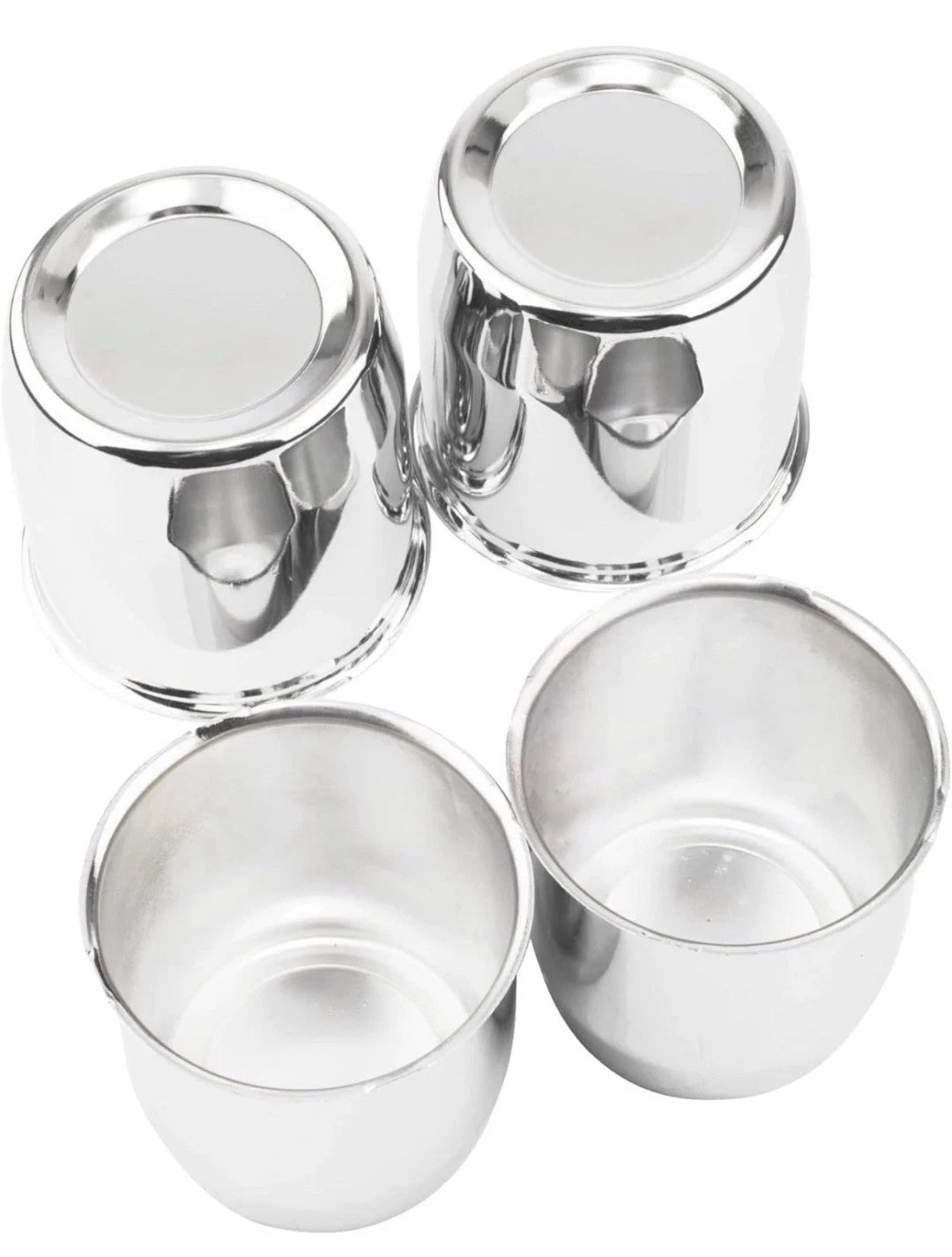 4PCs Rheedal 3.27 Inches Chrome Silver Wheel Cover NEW OPEN BOX
