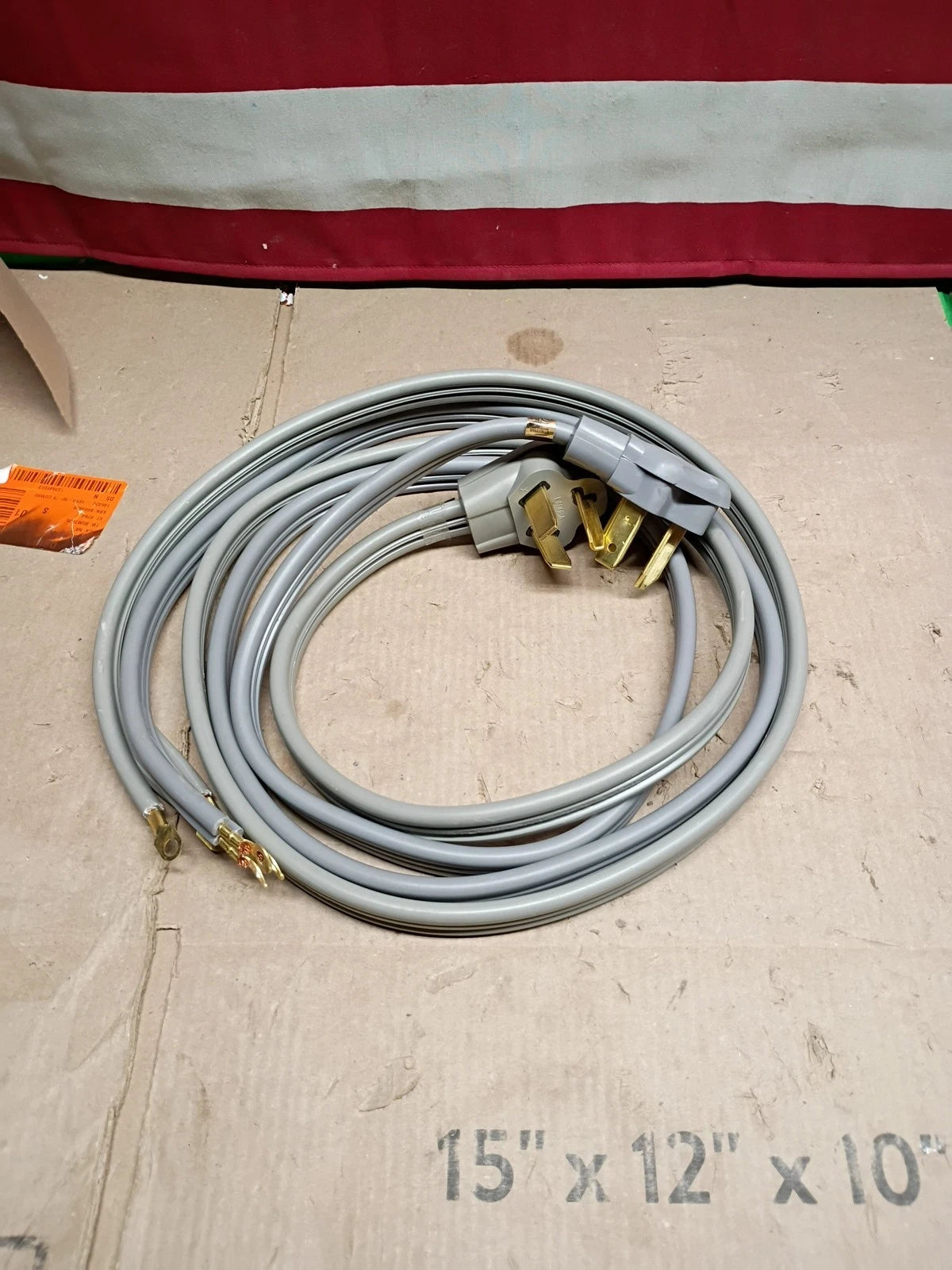 Lot Of 2 6'ft 30 AMP 3 Prong Wire Dryer Power Cord appliance cable New In OB