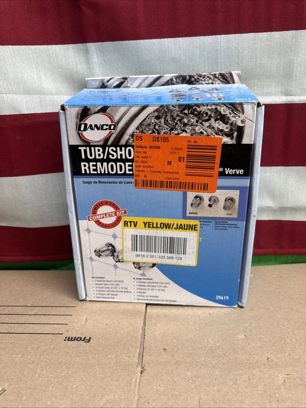 NEW OB Tub/Shower Remodeling Kit for Pfister Verve - CHROME - 39619 (ob)