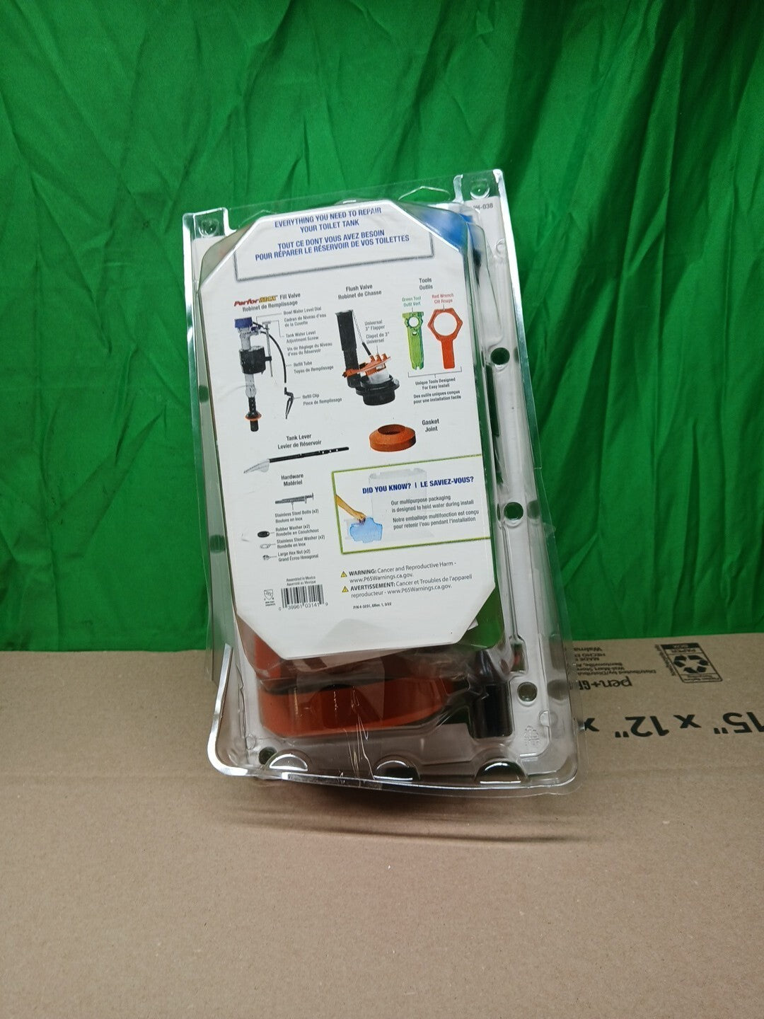 Fluidmaster Everything Toilet Repair Kit MultiColor 3 K-400H-038-T4.