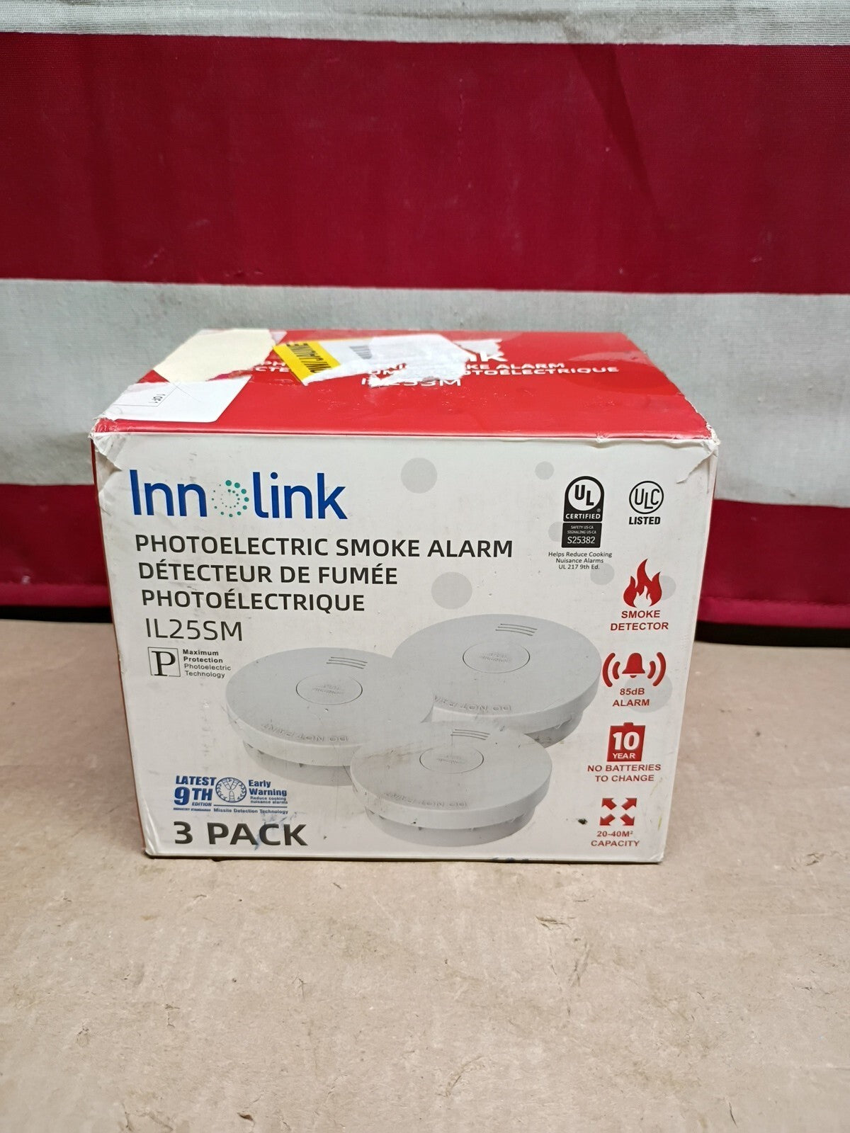 3PK Innolink  IL25SM Smoke Alarm OB