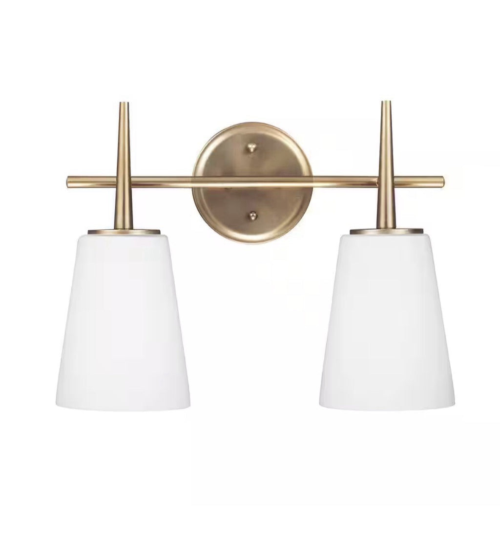 Generation Lighting 4440402 Driscoll 2 Light 16"W Bathroom Vanity - Brass
