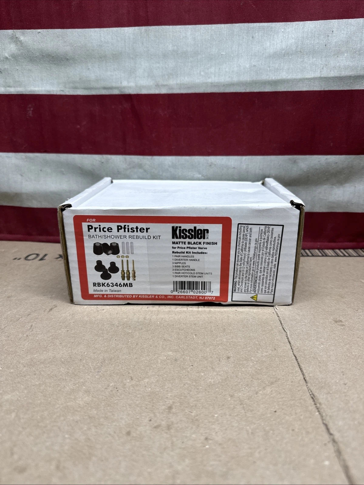Kissler RBK6346MB Replacement Pfister Bath/Shower Rebuild Kit - Matte Black