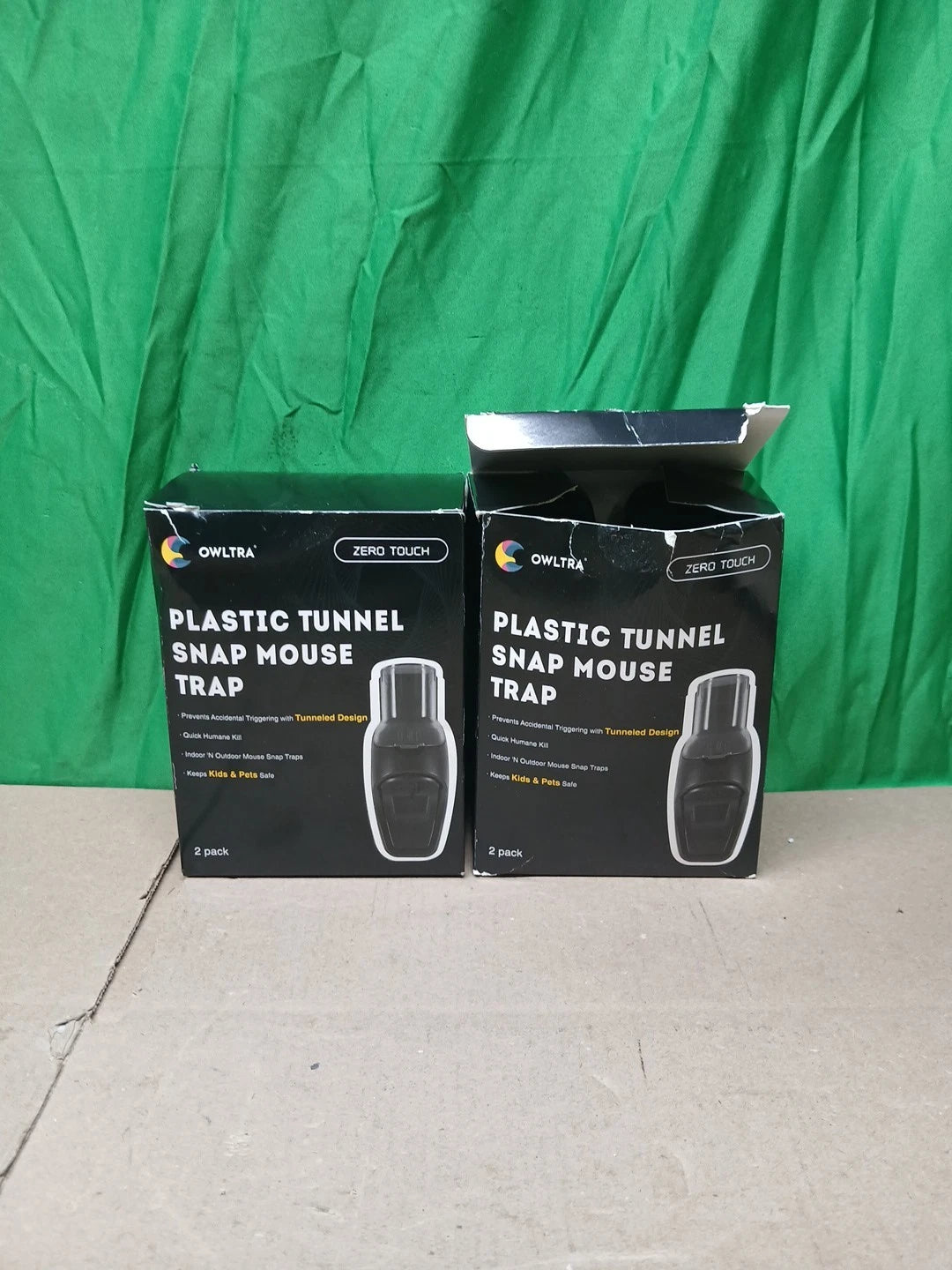 4pck in-/Outdoor Safe Tunnel Snap Mouse Trap Instant Eliminate Rodent Snap