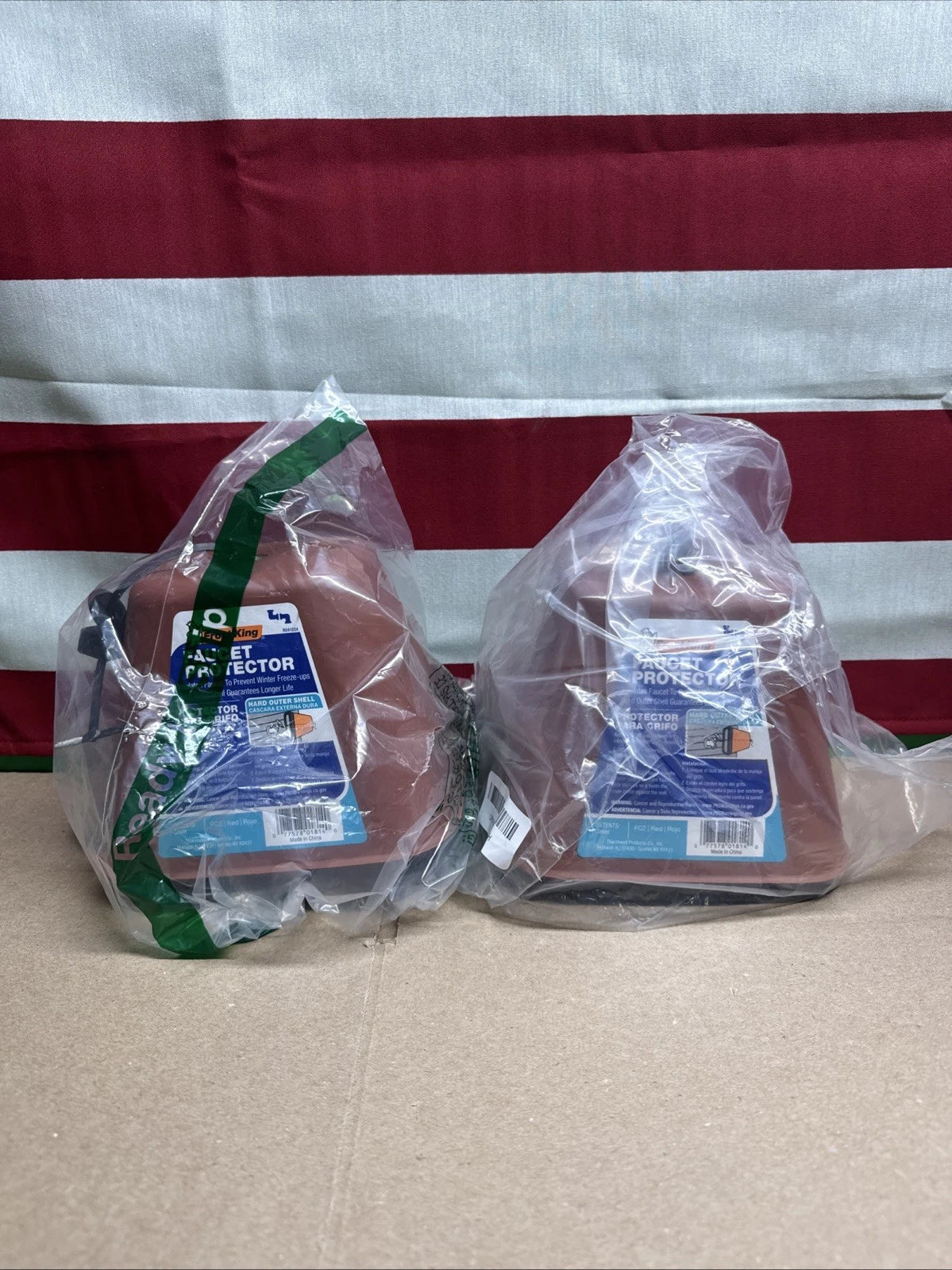 LOT OF 2 Frost King FC2 Faucet Cover, Plastic, For: Faucet