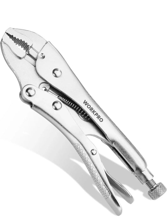 (3-pack) WORKPRO Locking Pliers, 4-Inch Mini Curved Jaw Vice Grips Pliers NEW