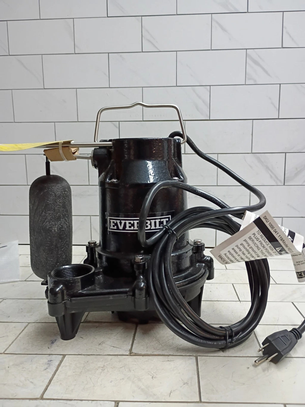 Everbilt 1/3 HP Cast Iron Submersible Sump Pump HDS30 NOB