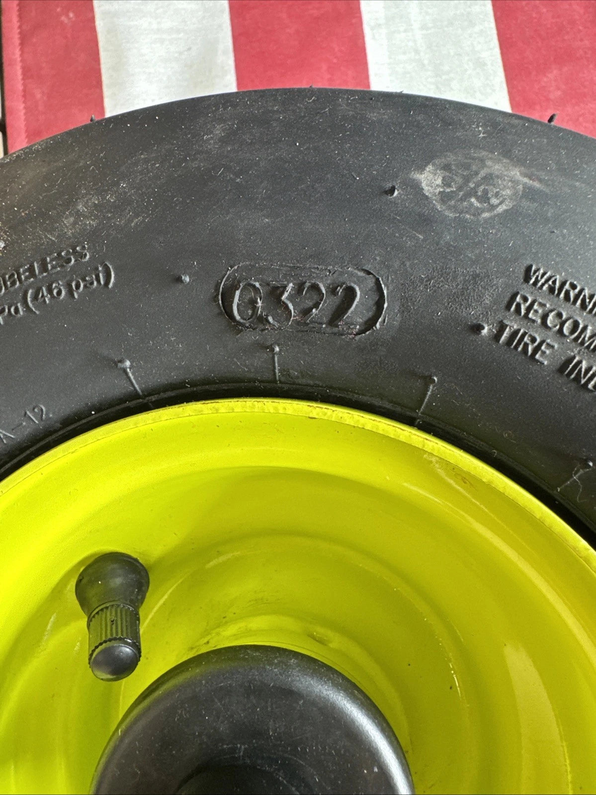 Front Wheel & Tire for Ryobi Z30Li 80v Zero Turn Mower
