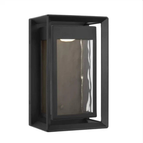 Studio Urband Small 1-light Textured Black Outdoor Integrated LED Wall Open Box